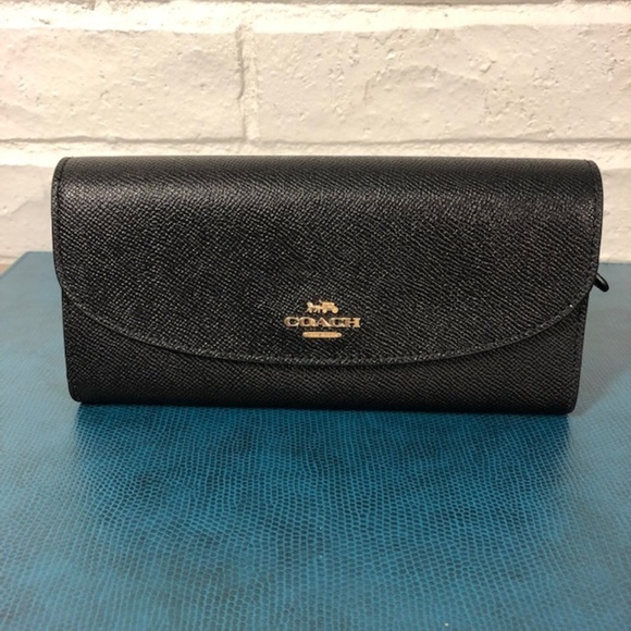 Coach Handbags - Coach Slim Envelope Wallet Black NWT